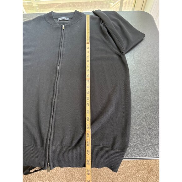 Paul Jones Men's Black Reverse Zip Cardigan Sweater Size XL - Picture 8 of 10
